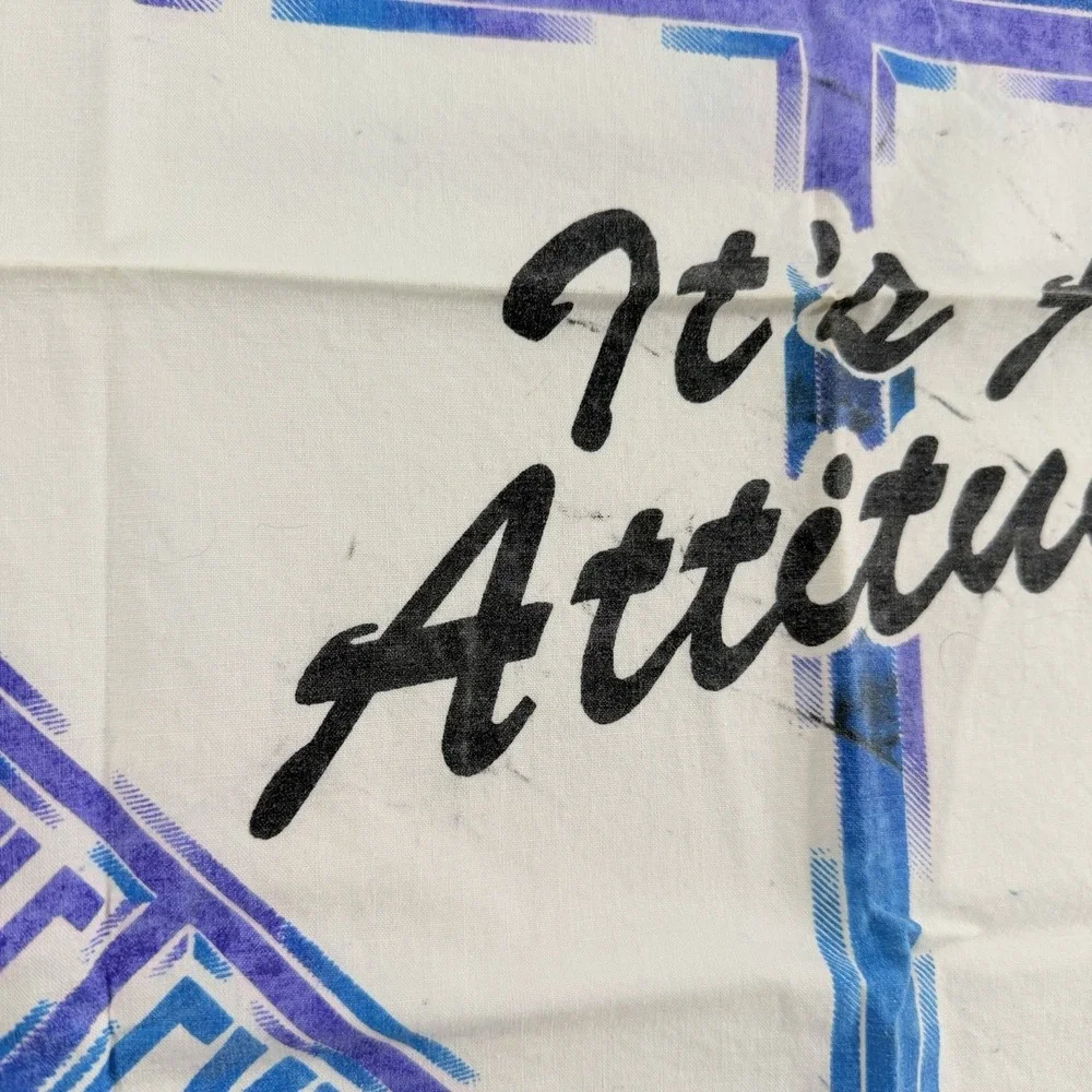 Vintage Little Texas 1992 It's An Attitude Country Music Bandana Scarf 21